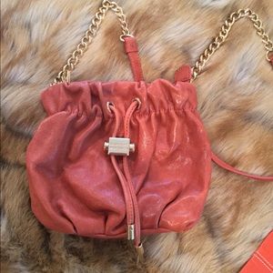 Badgley Mischka burnt orange crossbody bag